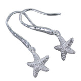 Sterling Silver Starfish Hook Earrings - Reeves & Reeves