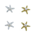 Sterling Silver Starfish Pearl Stud Earring - Reeves & Reeves