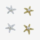 Sterling Silver Starfish Pearl Stud Earring - Reeves & Reeves