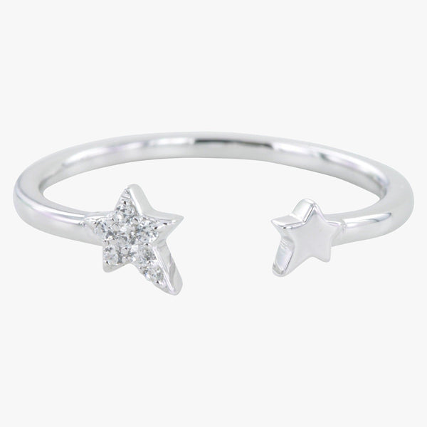 Sterling Silver Starry Night Pavé Ring - Reeves & Reeves