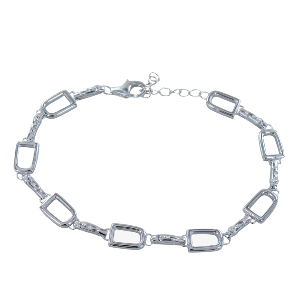 Sterling Silver Stirrup and Buckle Bracelet - Reeves & Reeves