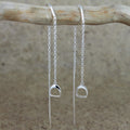Sterling Silver Stirrup Falling Earring - Reeves & Reeves