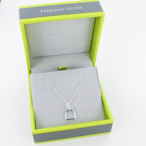 Sterling Silver Stirrup Necklace - Reeves & Reeves