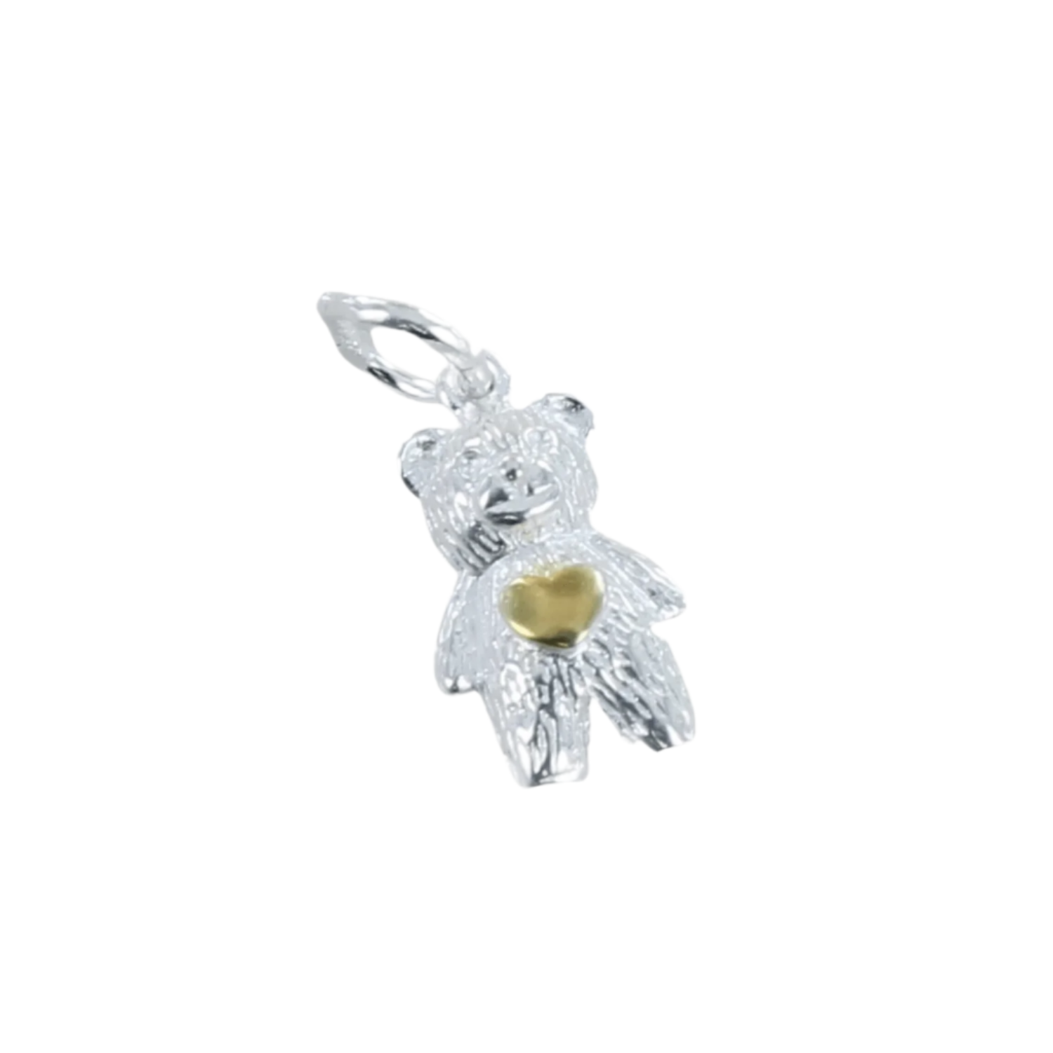 Sterling Silver Teddy Bear Charm Bracelet - Reeves & Reeves