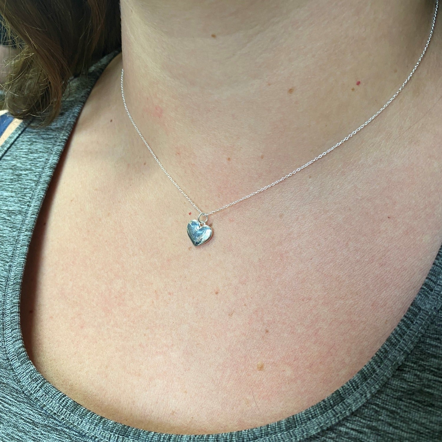 Sterling Silver Three Dimensional Charm Necklace - Reeves & Reeves