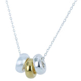 Sterling Silver Three Rings Necklace - Reeves & Reeves