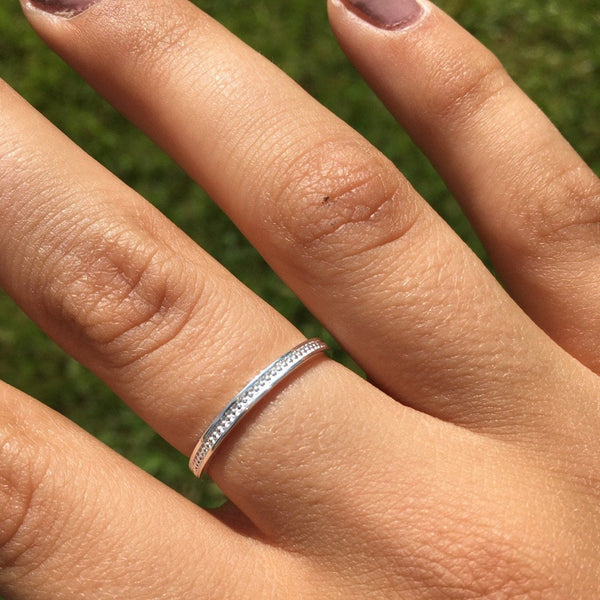 Sterling Silver 'To The Beat' Ring - Reeves & Reeves