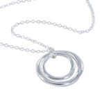 Sterling Silver Two Ring Necklace - Reeves & Reeves