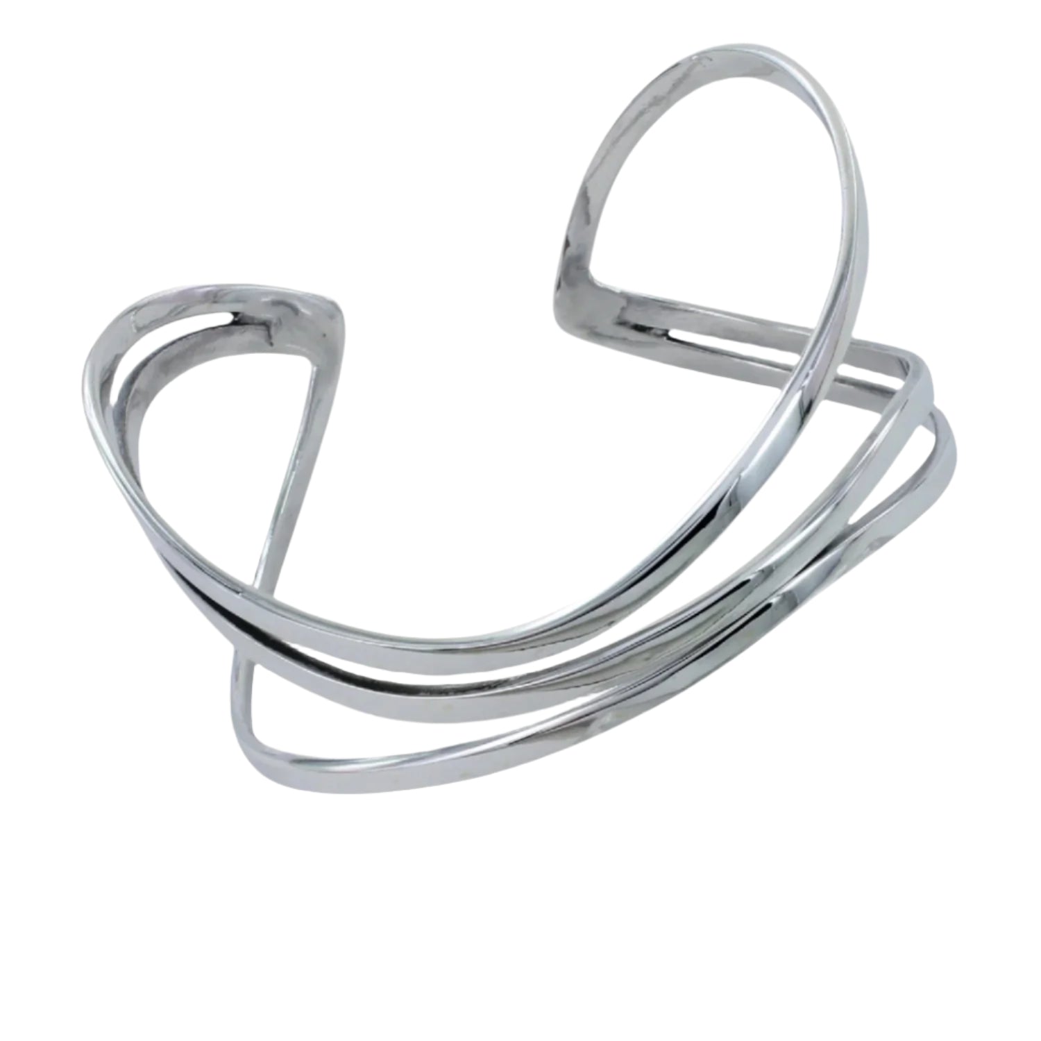 Sterling Silver Waving Cuff Bracelet - Reeves & Reeves