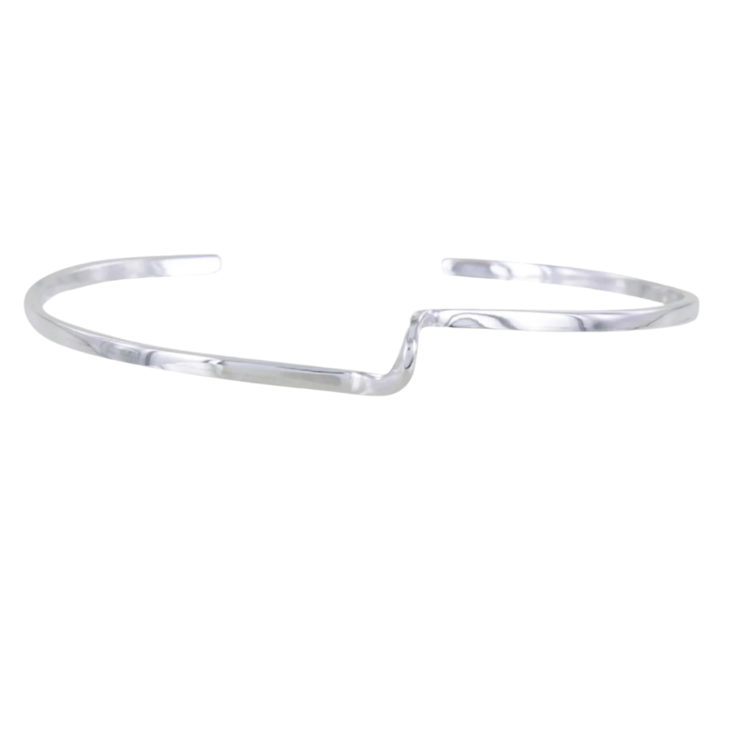 Sterling Silver Wishbone Cuff Bracelet - Reeves & Reeves