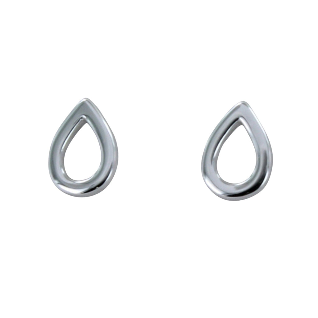 Tear Drop Sterling Silver Stud - Reeves & Reeves