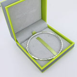 Textured Sterling Silver Alice Bangle - Reeves & Reeves