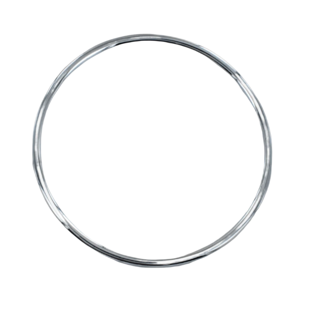 Textured Sterling Silver Alice Bangle - Reeves & Reeves