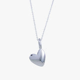 Totally Devoted Sterling Silver Heart Necklace