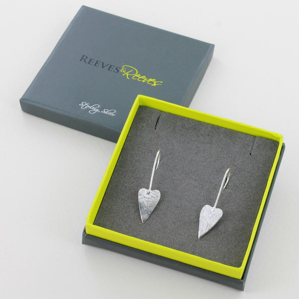 Trio of Hearts Sterling Silver Drop earrings - Reeves & Reeves