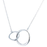 Twin Ring Sterling Silver Necklace - Reeves & Reeves