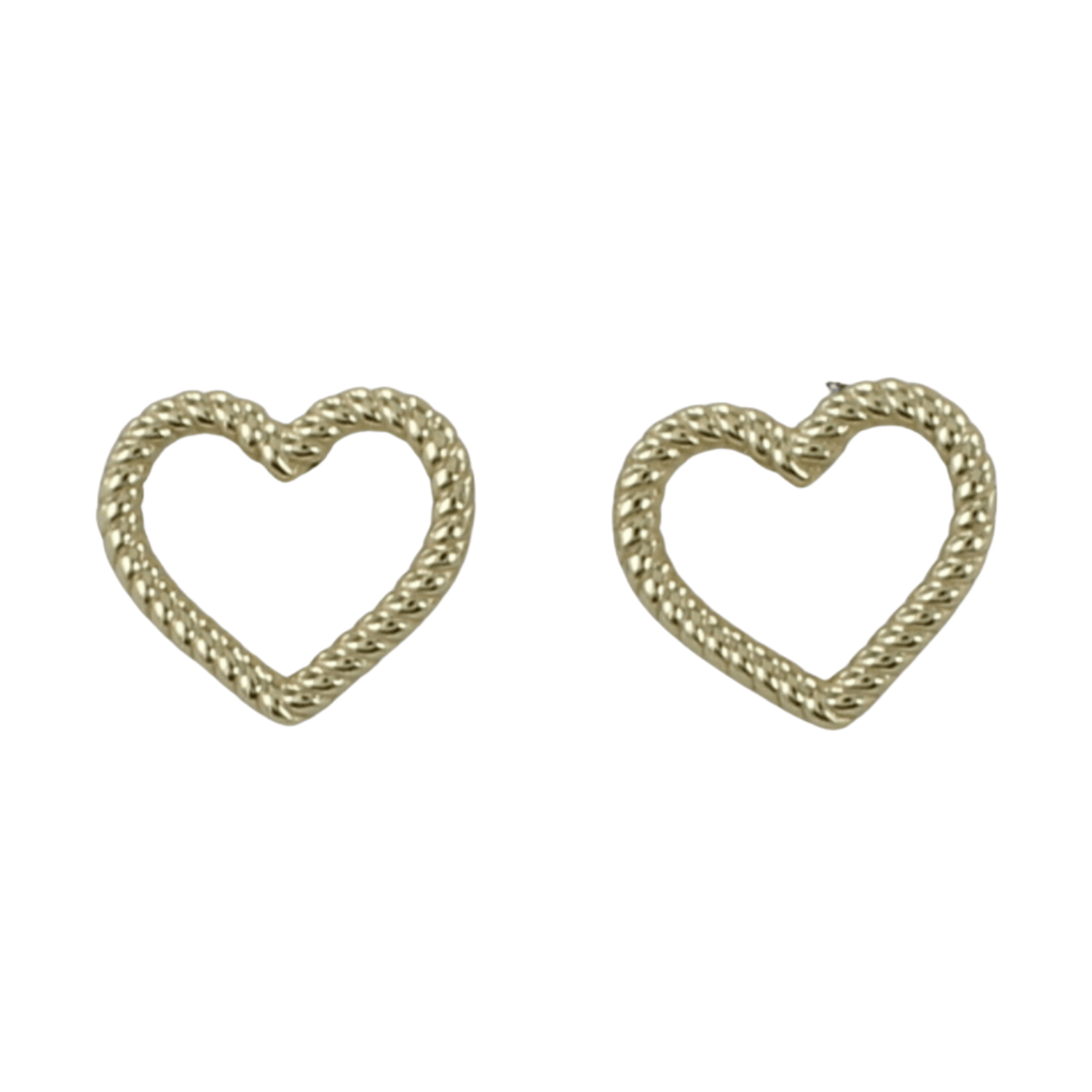 Twisted Heart Stud Earrings - Reeves & Reeves